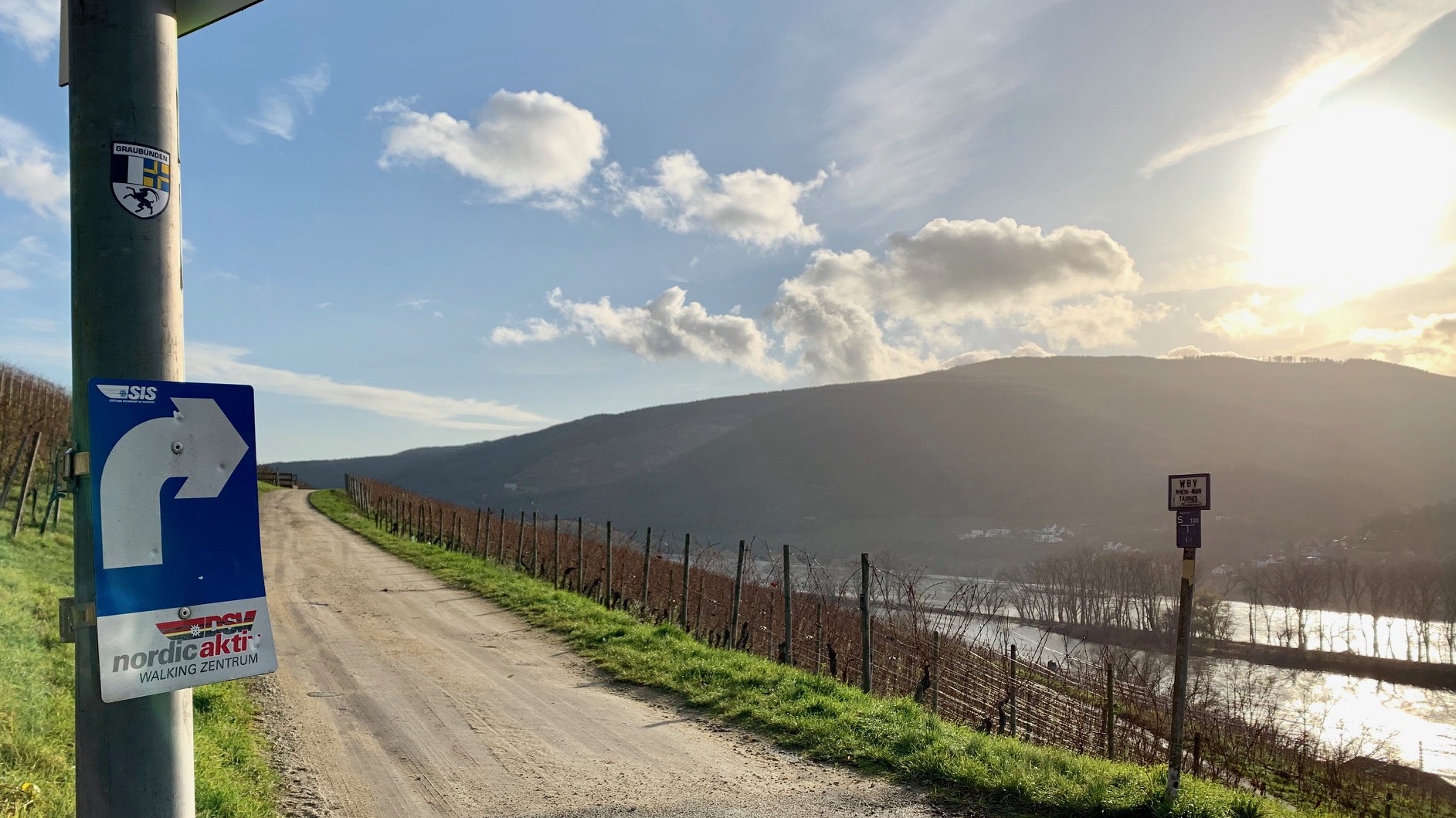 Gut ausgeschildert: Nordic aktiv - Walking Zentrum rund um Lorch